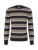 basic striped sweater, navy white beige stripe